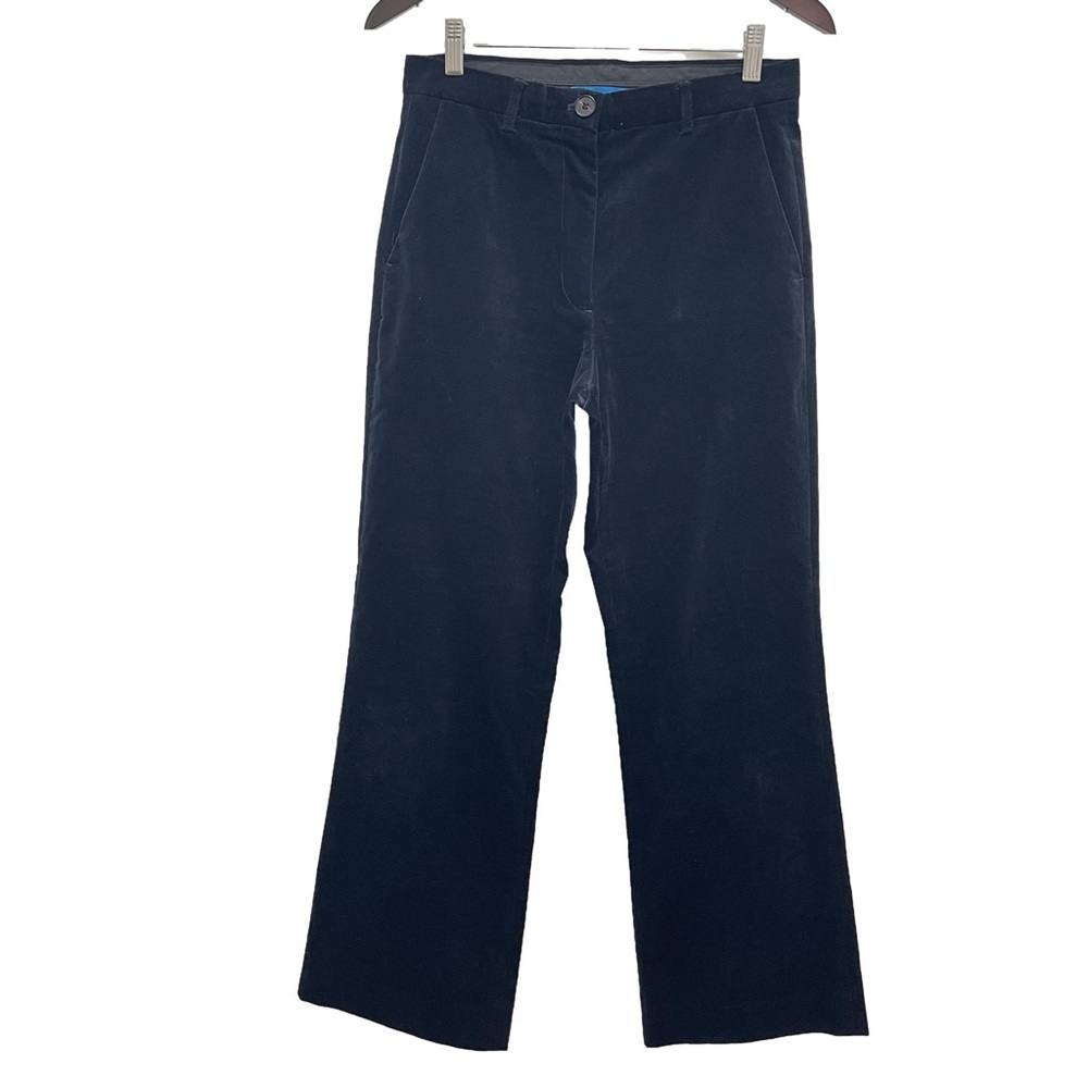 Mih Velvet Straight Dark Blue Trousers Size Medium